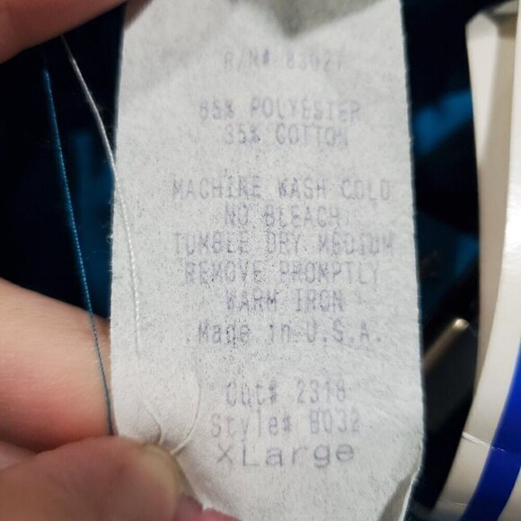 Vintage NWT Western Collection Women's Blue A-line Belted Skirt Buttons Sz XL - Picture 11 of 15